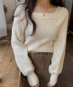ニット・セーター | 韓国 ケーブルニット レディース 秋冬