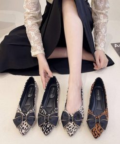 パンプス | レオパード柄ポインテッドトゥ