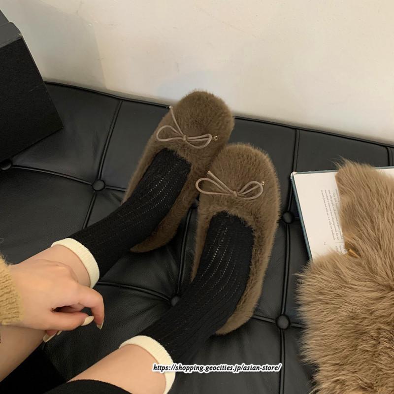 ローファー | モカシン パンプス レディース 高品質 痛くない フラット スリッポン ボア ファー フラット おしゃれ 秋 痛くない ふわふわ 柔らかい 歩きやすい 冬