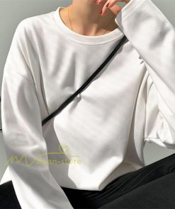 tシャツ・カットソー | 長袖tシャツ レディース クルーネック 長袖 Tシャツ ロングTシャツ 20代30代40代50代 ゆったり 体型カバー 通勤通学 お出かけ カジュアル インナー 快適 着痩せ