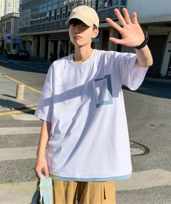 Tシャツ | Tシャツ メンズ 半袖 カットソー 切り替え 重ね着風 夏新作 サマー ファッション メンズスタイル カジュアル 大きいサイズ 夏 格好いい クルーネック