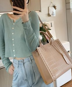 トートバッグ | レディース クロコ型押し 鞄