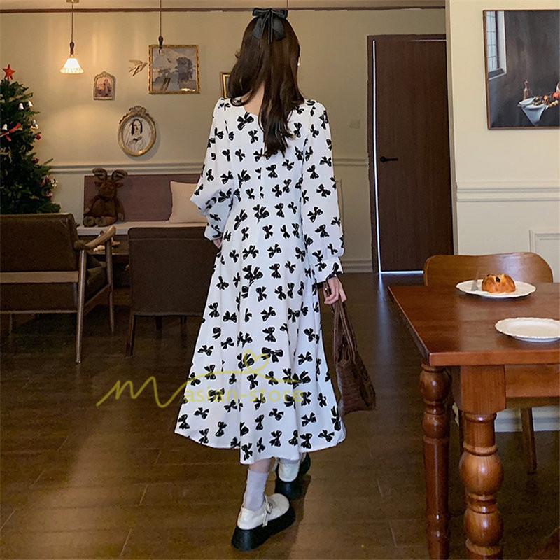 マキシ | 新作 ワンピース レディース ロング 膝丈 婦人服 無地 ロングワンピース おしゃれ 可愛い 長袖 春秋 20代30代40代 着痩せ 着回し カジュアル 夏物 お出かけ