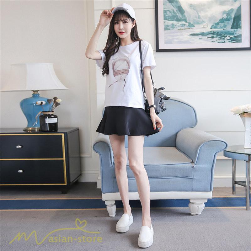 スカート | レディース マタニティショート丈 夏服 サマー おしゃれ 着痩せ 大きいサイズ ウエスト調整 大きいサイズ 上品 カジュアル 裏地付き