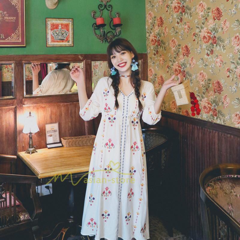 マキシ | ロングワンピース ワンピース ロングワンピ レディース マキシ丈 ワンピ Aライン 体型カバー 無地 ゆったり おしゃれ きれいめ 夏 上品 ボヘミア風 30代 40代