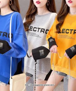 パーカー | トレーナー レディース スウェット 大きいサイズ 韓国 トップス 長袖 おしゃれ 秋冬 送料無料 プルオーバー ゆったり トップス クルーネック Tシャツ
