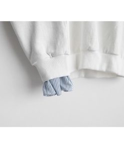 パーカー | レディーストレーナー カワイイ ショート丈 グレー 切り替え 春物 トップス 長袖Tシャツ パフスリーブ 部屋着 ルームウェア