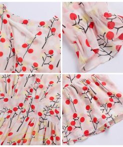 ミディアム | ワンピース レディース 着痩せ ロング丈 ロングワンピース カジュアル 花柄 Vネック 大きいサイズ ひざ下丈 サマーワンピース 40代 夏服 お出かけ 30代 20代