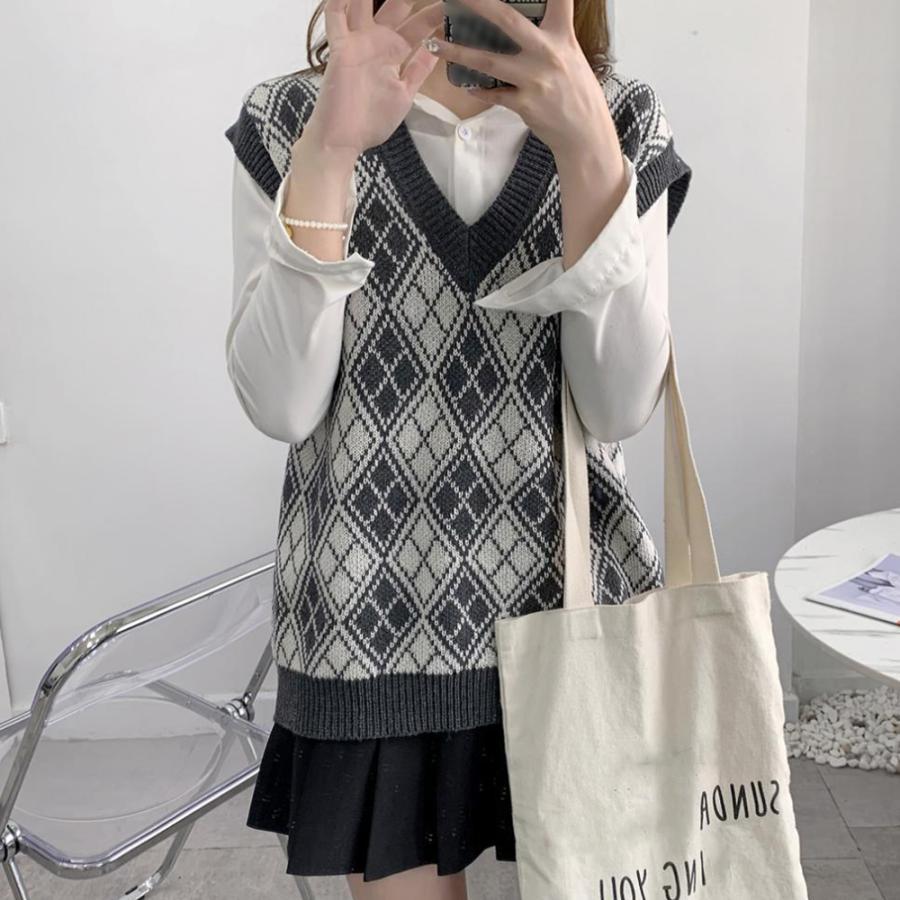 ニット・セーター | ニットベストレディース秋冬ニットトップス