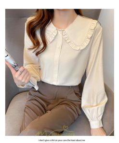 シャツ・ブラウス | ブラウス レディース 長袖 50代 白 シャツ ゆったり トップス きれいめ フォーマル ベージュ 通勤 通学 オフィス 40代 OL 上品 30代 フェミニン 20代