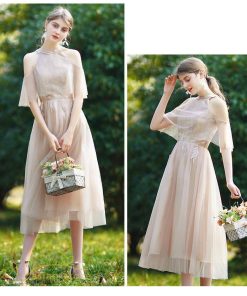 大人 | パーティードレス 10代 20代 30代40代 ワンピース おしゃれ フォーマル お呼ばれ 膝下丈 結婚式 きれいめ 着痩せ お出かけ 二次会 人気 ファッション チュール