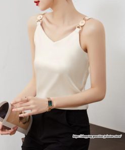 キャミソール タンクトップ | キャミソール サテン インナー レディース 重ね着 キャミ サテン生地 下着 肌着 ノースリーブ 光沢感のあるキャミソール 春 滑らかな手触り トップス 夏 秋