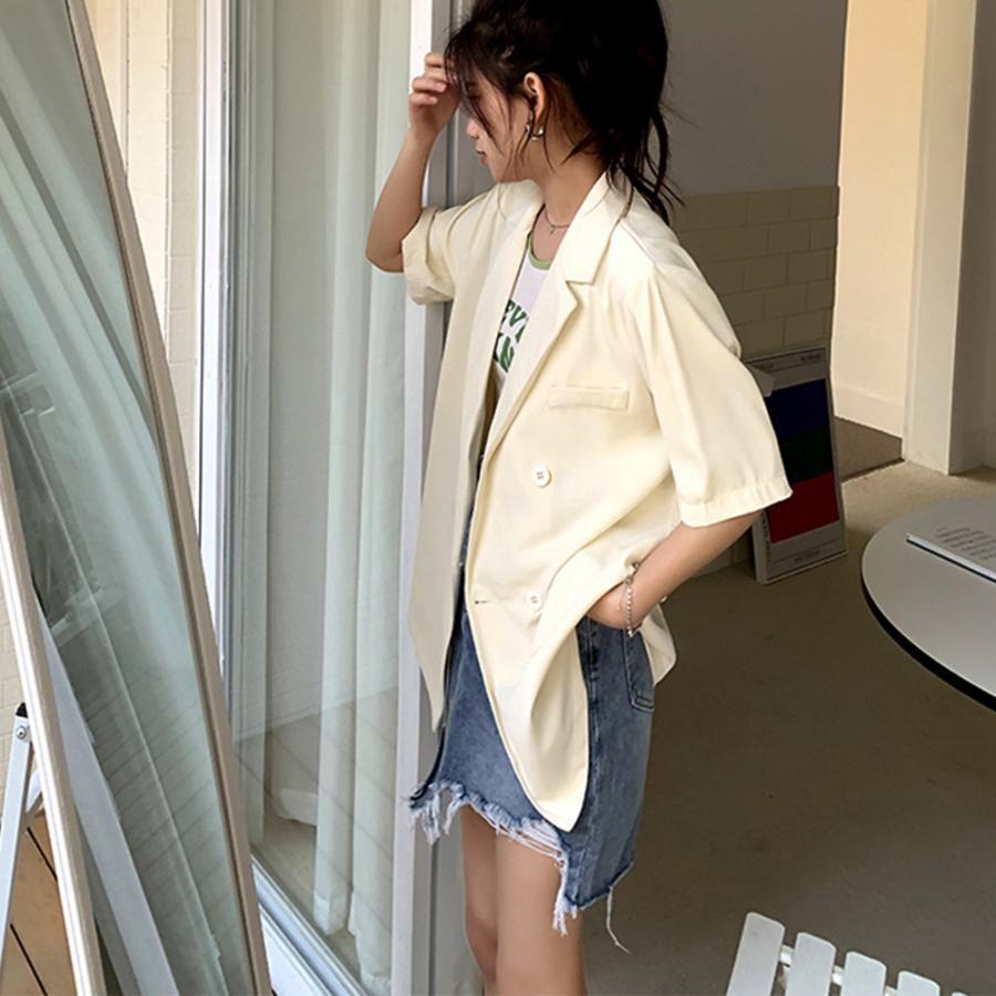 テーラードジャケット | 半袖テーラードジャケットオルチャン夏新作