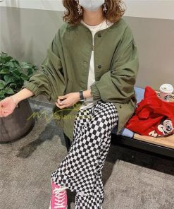 コート・ジャケット | ジャケット レディース アウター 長袖 ブルゾン ノーカラージャケット トップス 大人 無地 20代30代 ゆったり 秋冬 お尻も隠れる着丈 羽織り コート 40代50代