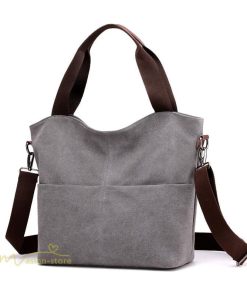 女性用バッグ | ショルダーバッグ レディース 斜め掛け A4 大きめ 肩掛け トートバッグ ハンドバッグ 大容量 エコバッグ 収納 シンプル キャンバス 丈夫 カジュアル 通学 通勤