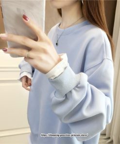 パーカー | トレーナー レディース レイヤードトレーナー 可愛い 重ね着風 ゆったり カジュアル 大人 無地 長袖トレーナー 秋新作 春秋 裏起毛 韓国風 冬 着痩せ