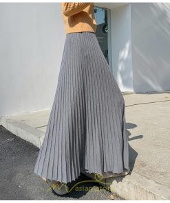 スカート | プリーツ ロング丈 ボトムス レディース ニットニット あったか 20代 30代 40代 秋 冬 韓国風 デート こなれ感 新作 秋冬物 お呼ばれ