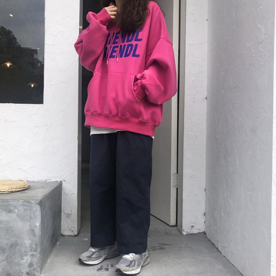 パーカ | パーカー レディース裏起毛ロゴスウェット