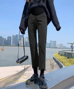 パンツ レギンス | ジーンズ マタニティパンツ レディース ジーンズ 着痩せ 春 秋 新作 妊婦服 産前 大きいサイズ 無地 上品 ９分丈 大人 ウエスト調整 マタニティウェア パンツ