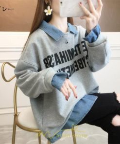 パーカー | トレーナー レディース 秋冬 コーデ 重ね着 切り替え カジュアル 着痩せ スウェット 可愛い 20代30代40代50代 カジュアル お出かけ オーバーサイズ