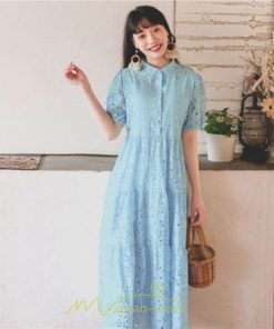 マキシ | リゾートワンピ ビーチウェア リゾート ワンピース レース 夏 秋 大人可愛い リゾート お出かけ 愛されコーデ 流行 お茶会 半袖 女子会 ダンス 学園祭 撮影会