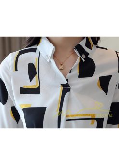 在庫ある | 短納期ブラウスレディースシャツ シフォンブラウス ビジネスカジュアルシャツトップス オフィスブラウス フォーマルシャツ 薄手 通学通勤 プリント 春夏衣装