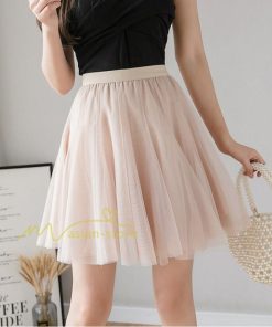 スカート | レディース インナーパンツ付き ミニショート丈 チュール通勤通学 着回し ウエストゴム 春夏 20代30代40代 上品 韓国ファッション
