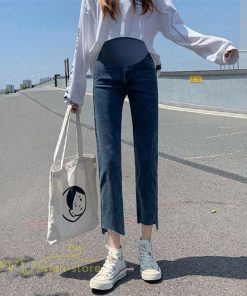 パンツ レギンス | ジーンズ マタニティパンツ レディース ジーンズ 着痩せ 春 秋 新作 妊婦服 産前 大きいサイズ 無地 上品 ９分丈 大人 ウエスト調整 マタニティウェア パンツ