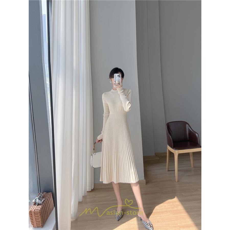 ニットワンピース | ワンピース 秋 秋服 レディース ニット ロングワンピース ロング 長袖 冬 冬服 可愛い フェミニン 20代30代40代50代 上品 送料無料 エレガント 高級感