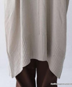 マキシ | ハイネックニットワンピース ロングニットワンピース 長袖 レディース 秋冬 ボリューム感 大きめ ビッグシルエット 30代 コクーンワンピースカワイイ 大人