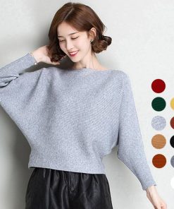 ニット・セーター | ニットトップス ボートネック長袖