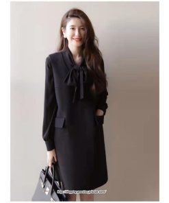 ミディアム | ワンピース ロング ロングワンピース スリム 細身 Vネック スリーブレス 無地 ロング丈 秋冬 レイヤード ノースリーブ