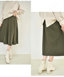 ひざ丈スカート | プリーツスカート ひざ下丈 春秋冬