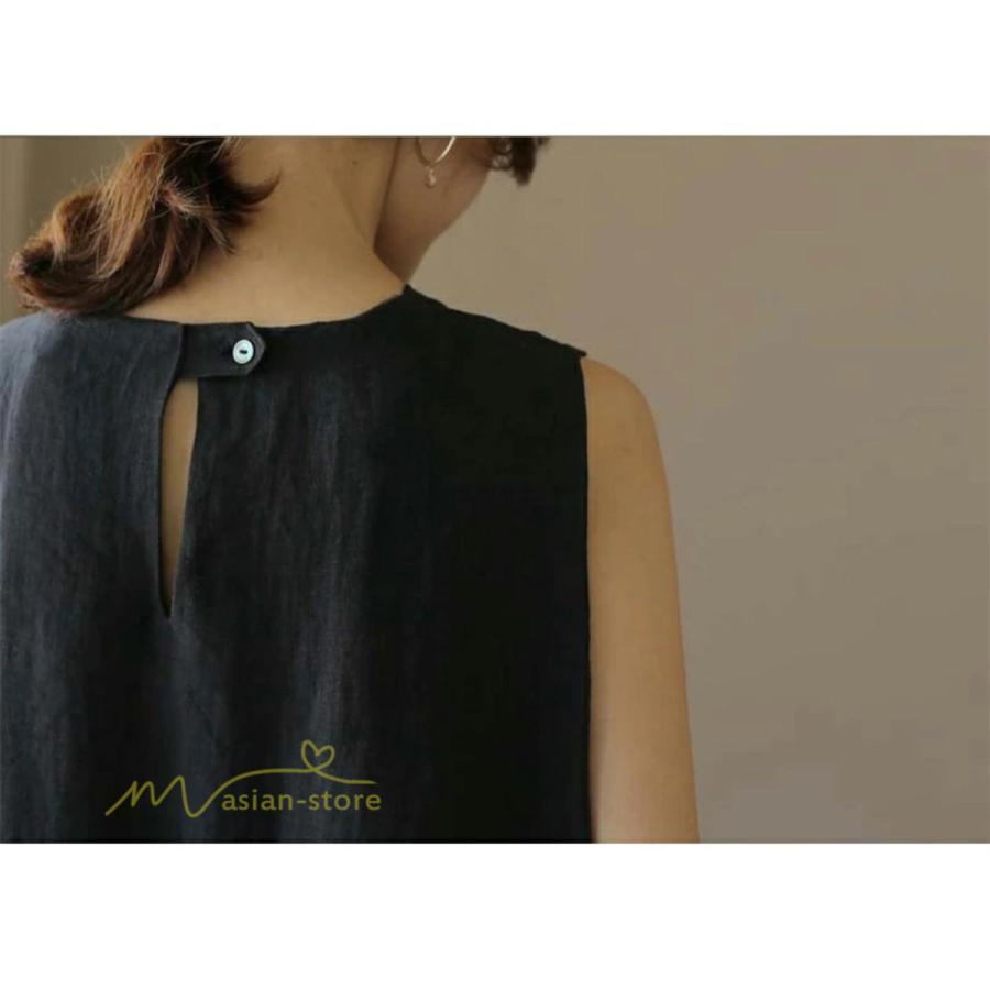 ノースリーブ | ワンピース レディース 40代 マキシワンピース 無地 ロングワンピース 着回し 着痩せ きれいめ ゆったり 40代 20代 体型カバー 30代 送料無料