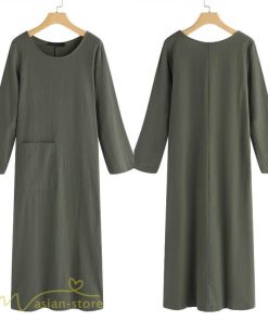 マキシ | ゆるワンピース Tシャツワンピース 秋 ゆったり 着痩せ 長袖 レディース 無地 30代 40代 50代 大きいサイズ 体型カバー クルーネック 20代 シンプル ポケット