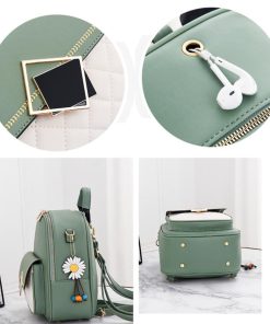 リュック | デイパック 3way レディース おしゃれ 小さめ フェイクレザー バックパック 配色 リュックサック ミニバイカラー