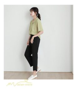 スラックス | ボトムス 夏 レディース 着痩せ 日常感 ゆったり OL ハイウエスト カジュアル ビジネスパンツ オフィス パンツ フォーマル 夏コーデ 9分丈 おしゃれ