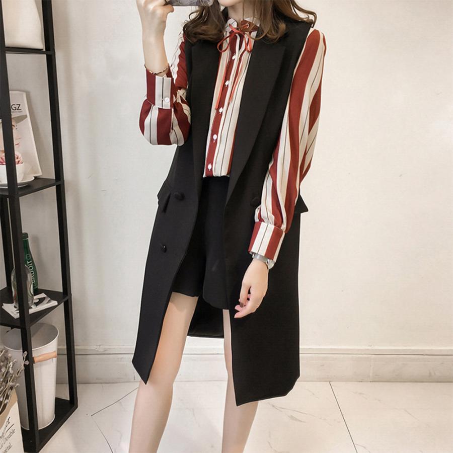 ベスト | ロングジレ レディース ロングベスト韓国