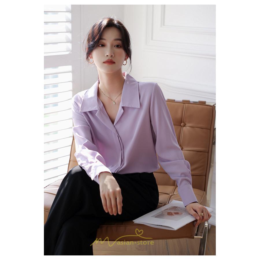シャツ・ブラウス | ブラウス レディース シャツ きれいめ 40代 春夏 秋 長袖 着痩せ オシャレ 韓国風 大人 30代 50代 40代 就活 OL 母 オフィス ママ ビジネス 通勤