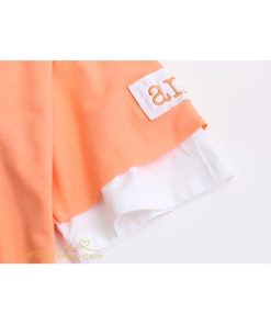 ｔシャツ・カットソー | ワイドTシャツ レディース ロング丈 5分袖 刺繍 韓国風 重ね着風 丸首 Tシャツ トップス 着痩せ 細身 カジュアル 人気 日常 上品 2021 アウトドア 夏新作 薄手