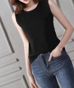 ニット・セーター | ニット サマーニット 春 無地 トップス リブニット タンクトップ レディース
