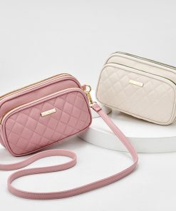 ショルダーバッグ | 3ポケット 大人 キルティングバッグ 斜めがけ 軽量 レディース コンパクトバッグ マザーズバッグ