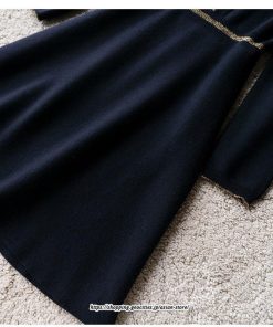 ミディアム | ニットワンピース レディース 40代 ワンピース 秋冬 長袖ワンピース 膝丈ワンピース ニットAラインスカート ロング丈 オシャレ通勤 30代50代 韓国風 大人上品