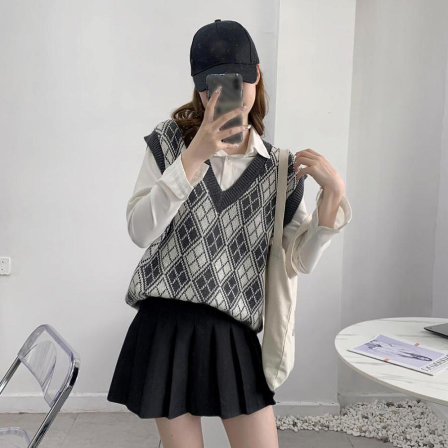 ニット・セーター | ニットベストレディース秋冬ニットトップス