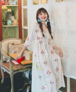 マキシ | ロングワンピース ワンピース ロングワンピ レディース マキシ丈 ワンピ Aライン 体型カバー 無地 ゆったり おしゃれ きれいめ 夏 上品 ボヘミア風 30代 40代