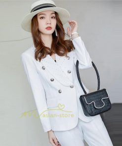 パンツスーツ | スーツ レディース ビジネス リクルート ビジネス OL テーラード 春秋 2点セット セットアップ オフィス 通勤 就活 事務服 面接 夏作 カジュアル