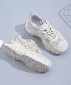 スニーカー | レディース 白 ダッドレディース 厚底 身長アップ ランニングシューズ 通気 厚底シューズ 厚底ダッドスニーカー 軽量 美脚 歩きやすい