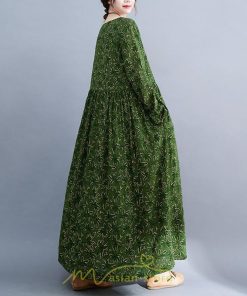 マキシ | ロングワンピース 大きいサイズ レディース  緑 灰色 細見え 着痩せ 美シルエット セクシー 女子力 トレンド 女子 大人 体型カバー 海外セレブ ぽっちゃり 花柄