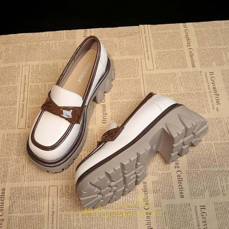 ローファー | 厚底 靴 オフィス 学生 通勤 通学 カジュアル パンプス 太ヒール 春 夏 秋 冬 学生靴 送料無料 コンフォート 学校 フォーマル 疲れにくい 痛くない