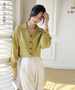 シャツ・ブラウス | ブラウス レディース シャツ トップス Vネック 長袖シャツ 無地 オフィス カジュアル おしゃれ 通勤 オフィス お出かけ エレガント 上品 デート フェミニン